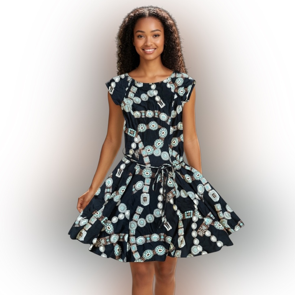 Dress with Geometric Pattern Lauren Ralph Lauren PS